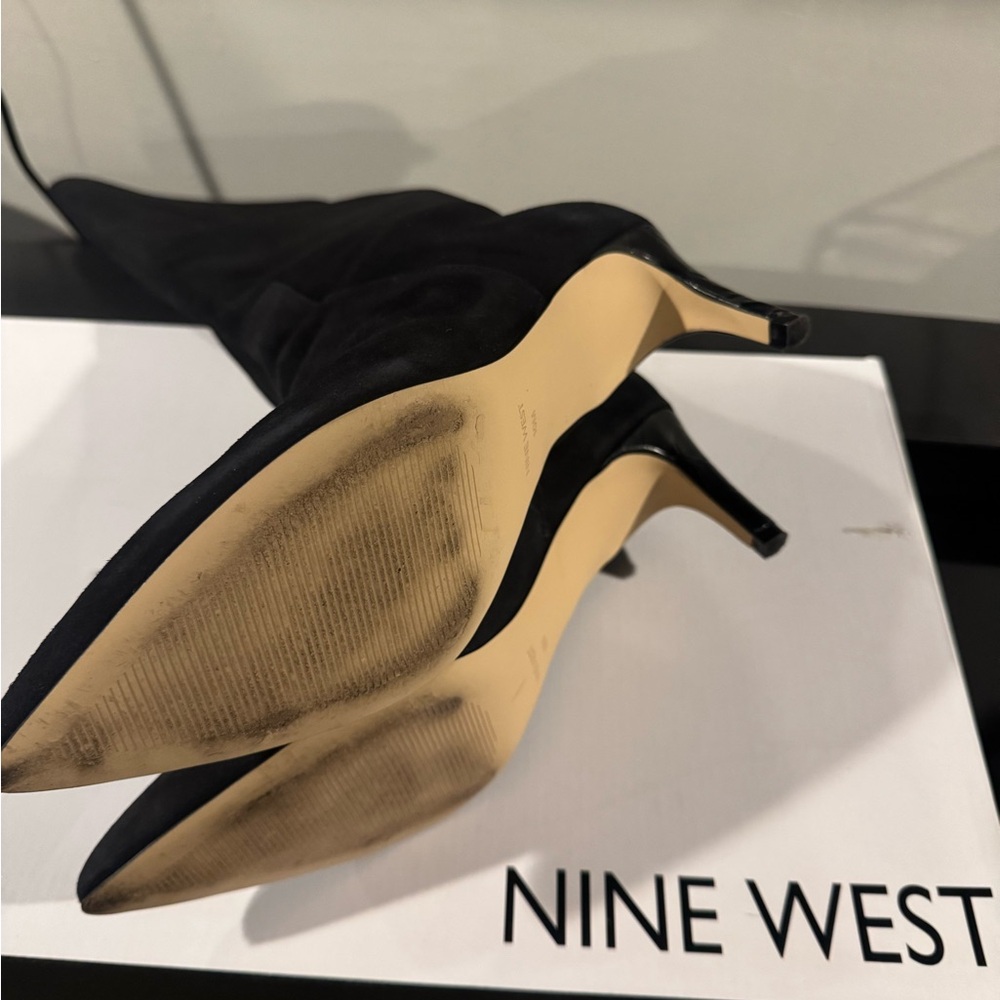 Nine West Black Heeled Boots - Picture 6 of 7